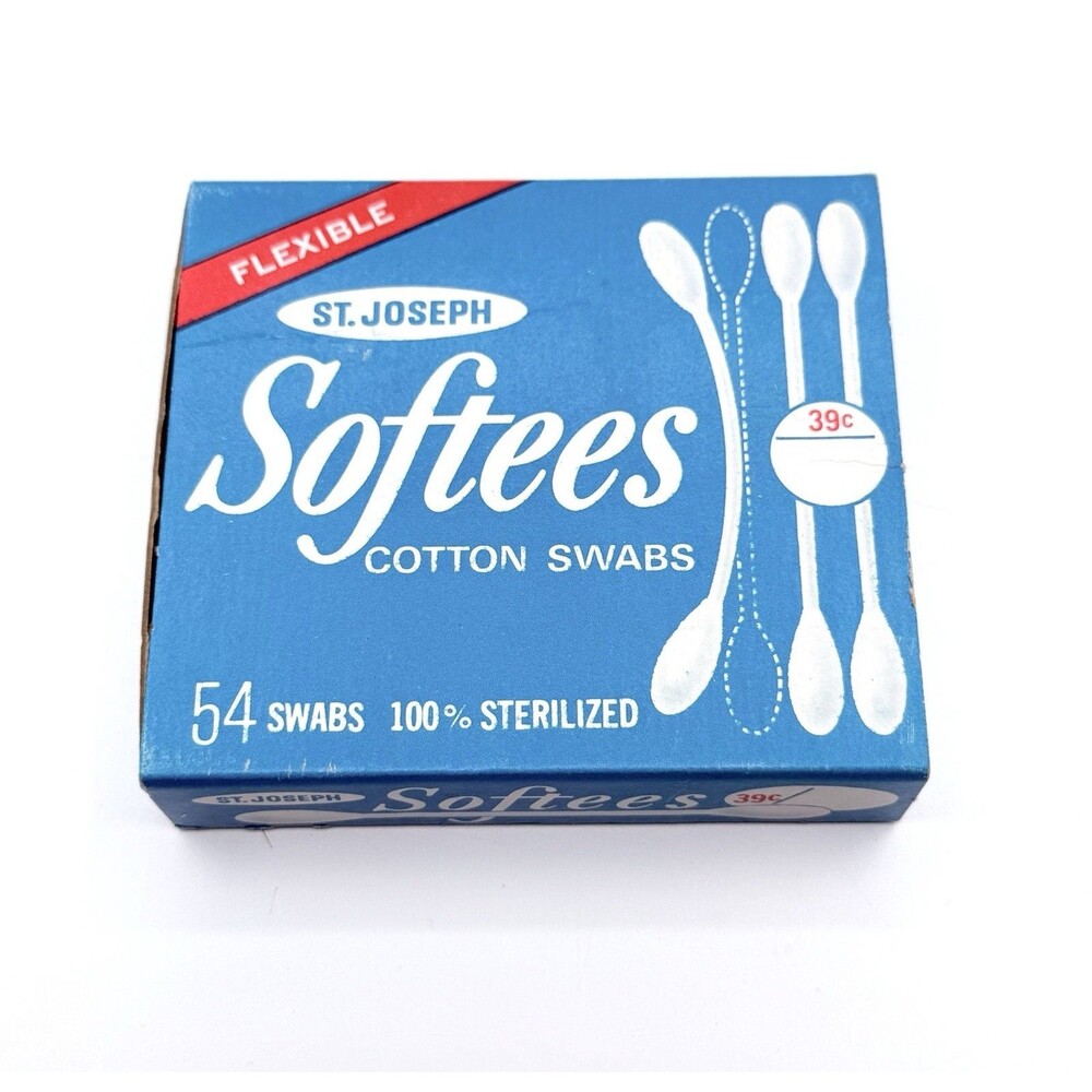 Softees St. Joseph Flexible Cotton Swabs 4155-2B 4155-2B Vintage Advertisement